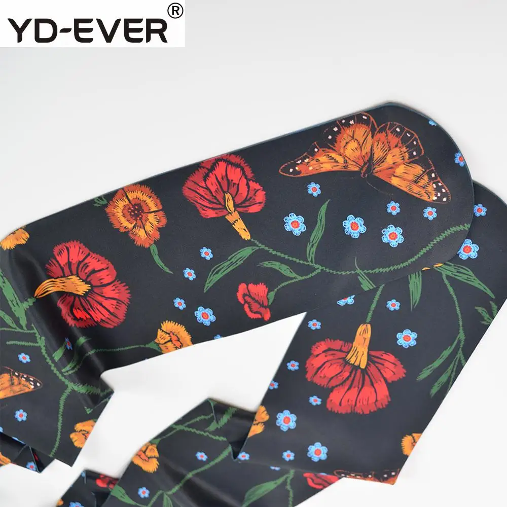 YD-EVER, женские колготки, черный цветок, весна и осень, Ретро стиль, модные, красные, тонкие, женские, бедра, шелк, хлопок, колготки