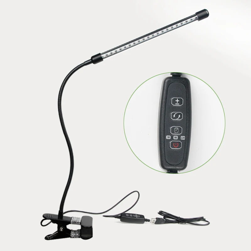 9W 1 light Фитолампа растут светильник 9/18/27 Вт светодиодный потолочный светильник для растений, полный спектр, лампа для выращивания с контроллером завод светильник s лампы комнатное растение цветок расти - Испускаемый цвет: 9W 1 light
