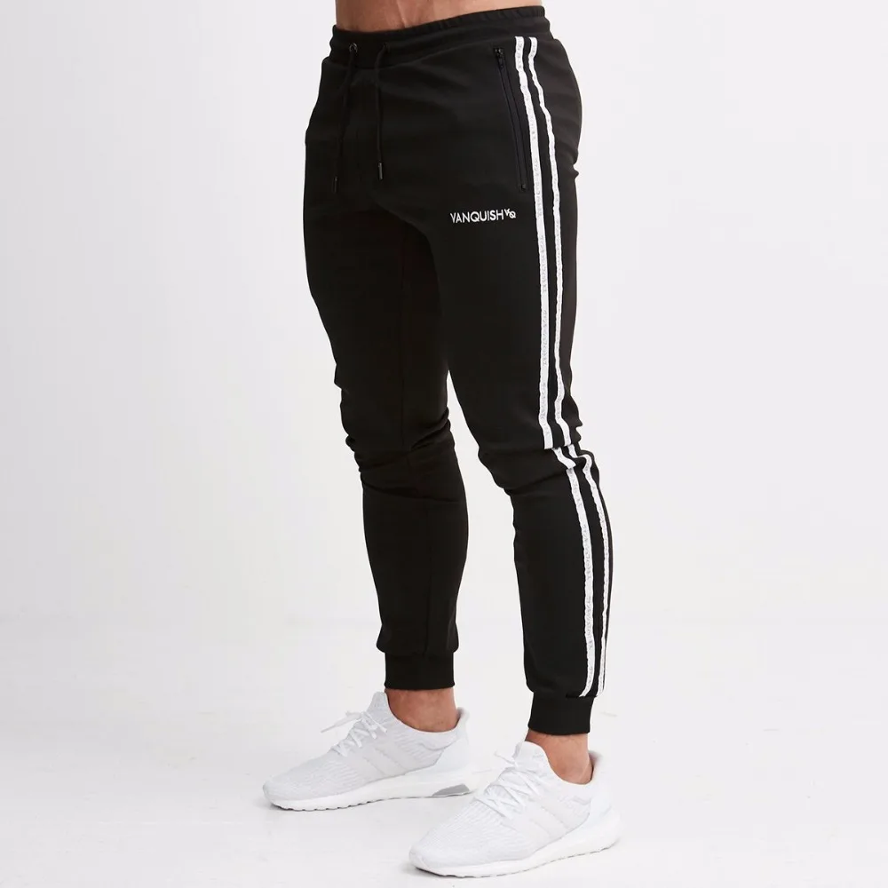 2019 Joggers Men Pants Fitness Casual Sportswear Tracksuit Bottoms Skinny Sweatpants Trousers Black Gyms Jogger Track | Мужская одежда