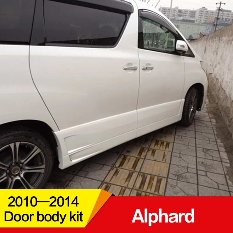Использование для Toyota Alphard door Body kit 2010- год декоративные панели FRP/PP пластиковая дверь защита автомобиля установка двери аксессуары
