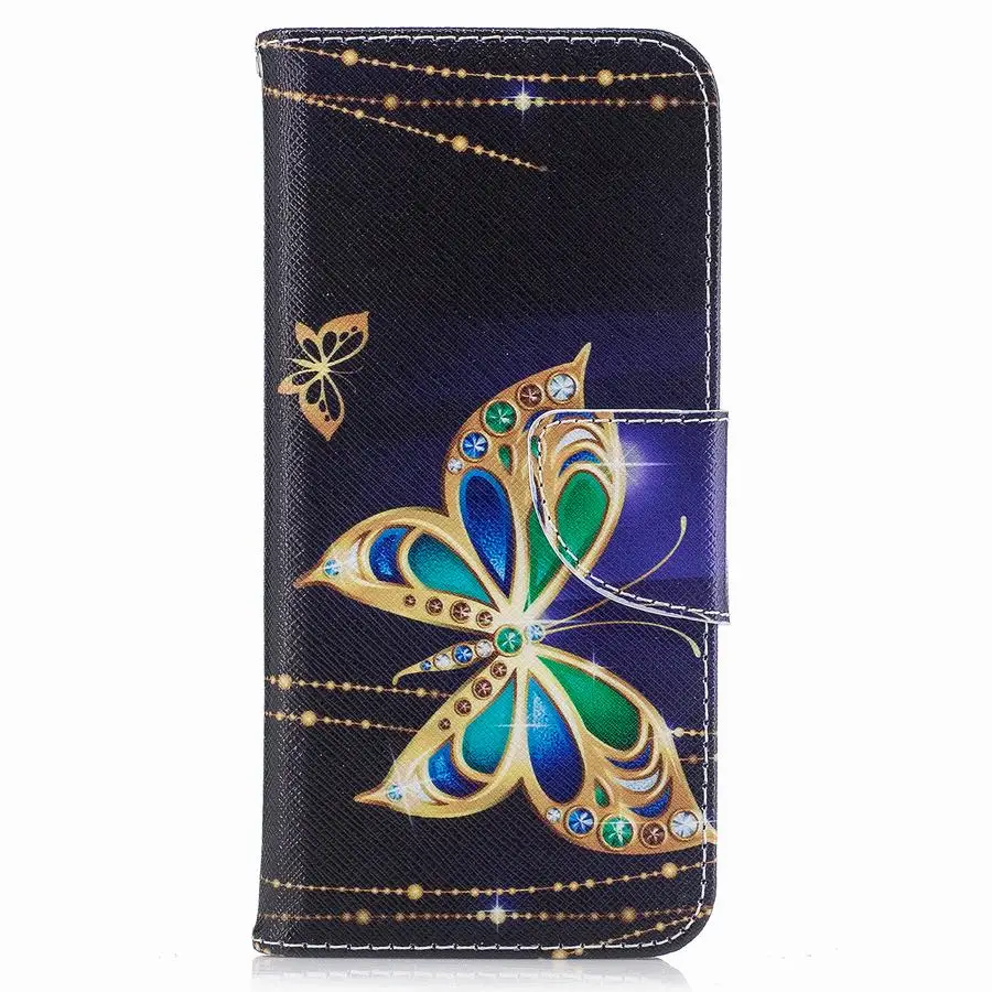 Для Samsung Galaxy S8 Plus Leathe прекрасные расписные для Coque Флип Бумажник Мультфильм чехол