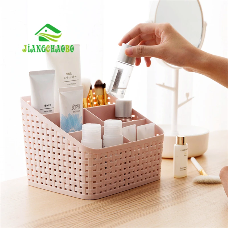 JiangChaoBo плетеная коробка из искусственного ротанга для хранения косметики