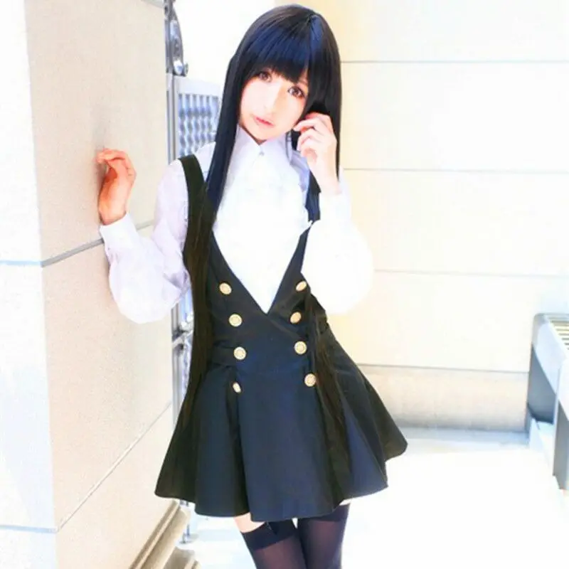 HAIRJOY Inu X Boku SS Ririchiyo Shirakiin фиолетовый костюм для косплея головной убор