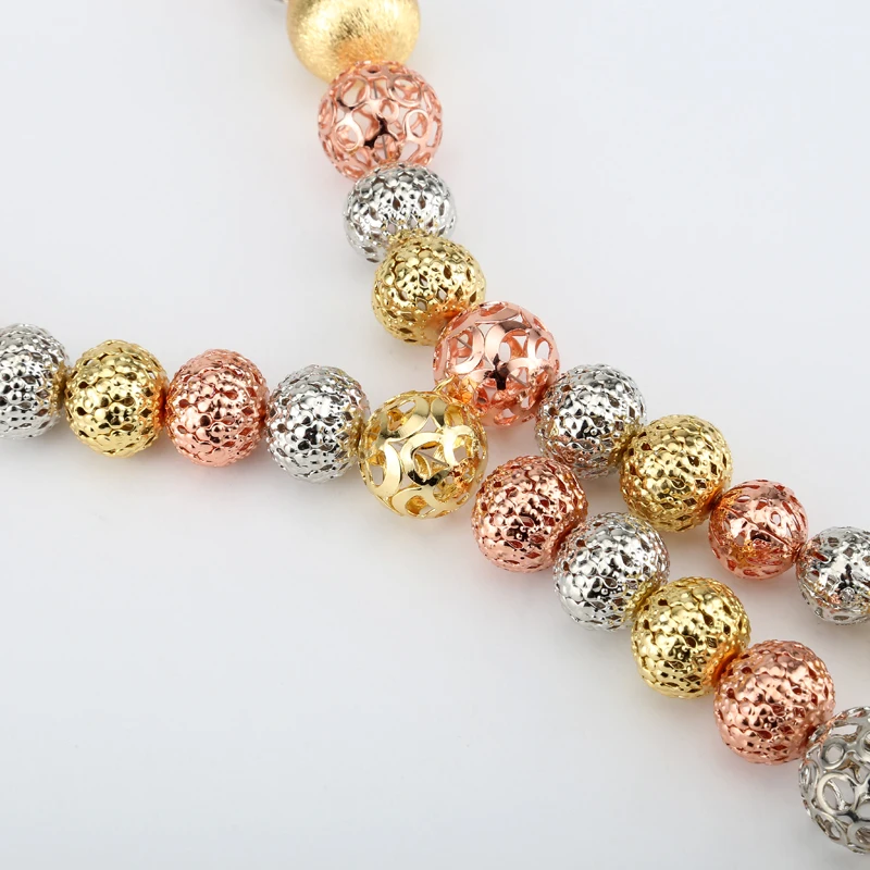 Gold White Rose Color ball Women Gift Ethiopian Jewelry Set Fashion African Beaded Eritrea/Nigerian/Arab/Habesha | Украшения и