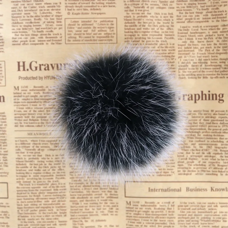 2 шт каблук 10 см природный натуральный шарик из меха лисы помпонами пушистый