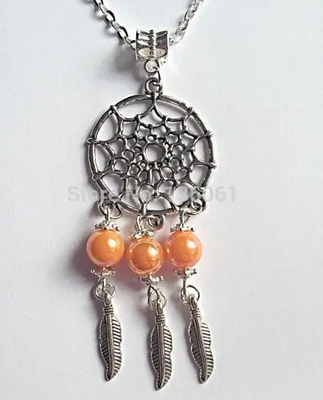Vintage Silver Dream Catcher Necklace Charm Mixed Style Statement Collar Choker Chain Pendants For Women DIY Jewelry | Украшения и