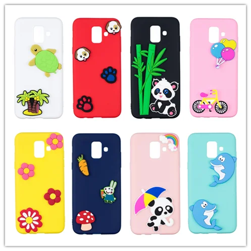 Роскошный мягкий силиконовый 3D чехол карамельного цвета с милым мультяшным