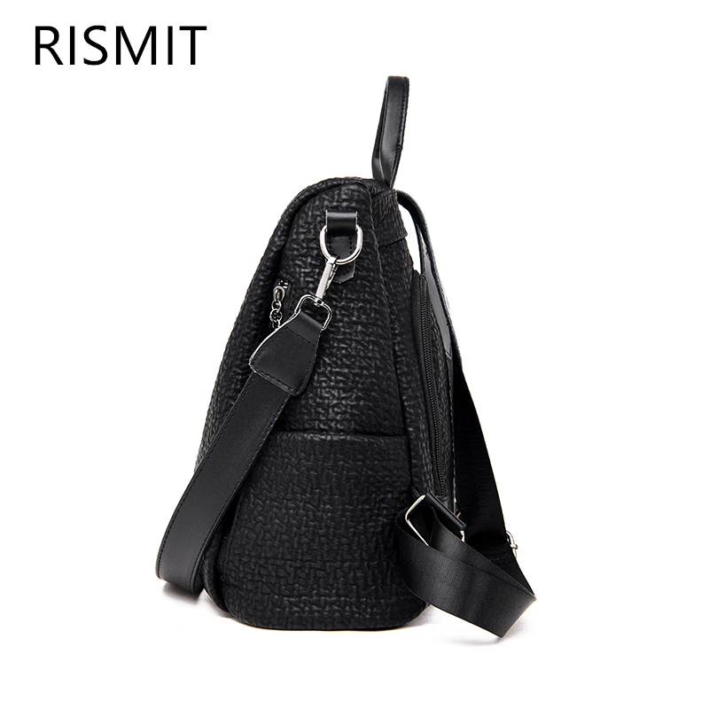 2019 Ограниченная серия кожаный рюкзак Rismit сумки для школы подростков на молнии