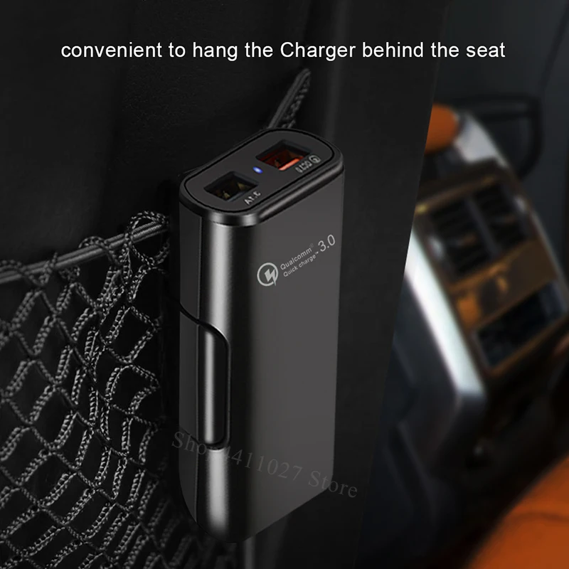 Быстрое Автомобильное зарядное устройство с 4 USB портами QC 3 0 аксессуары наклейки