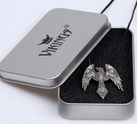 1pcs 4014 triskele raven necklace pendant triskelion symbol norse vikings necklaces pendants odins raven charm lead free