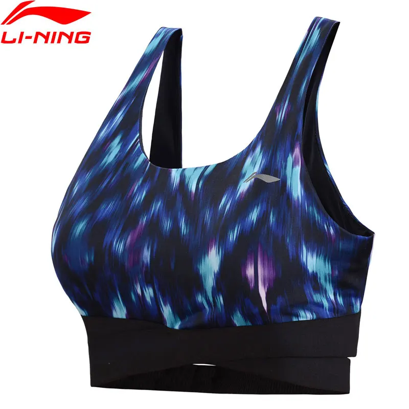 Женские Профессиональные облегающие спортивные бюстгальтеры Li Ning удобные