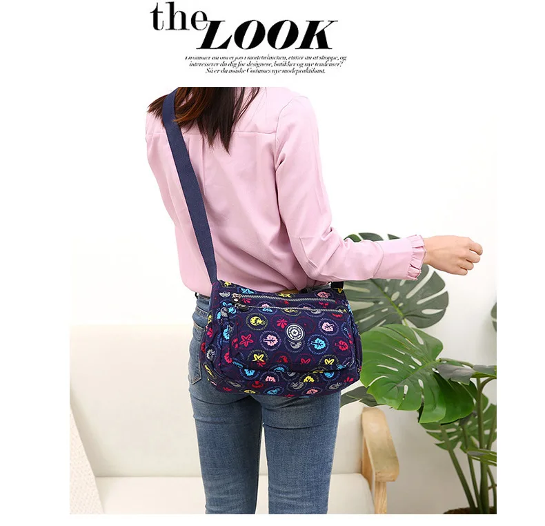 Multi-functional Women's Shoulder Bag Casual Crossbody Bag Nylon Waterproof Women Bolsa Messenger Bag Female Travel coin purse