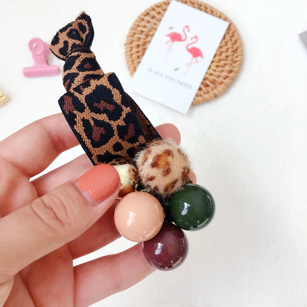 Fashion Pearls Bracelet Good Quality Hair Bands For Women Ponytail Holder Girls Color ball Accessories wholesale |