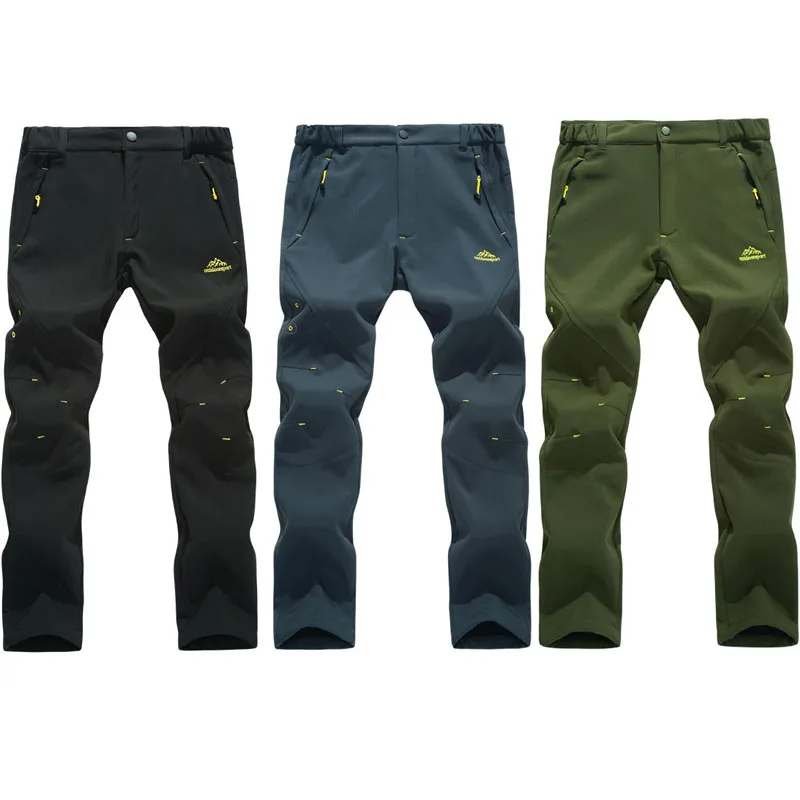 Новинка 2018 мужские зимние треккинговые брюки уличные водонепроницаемые