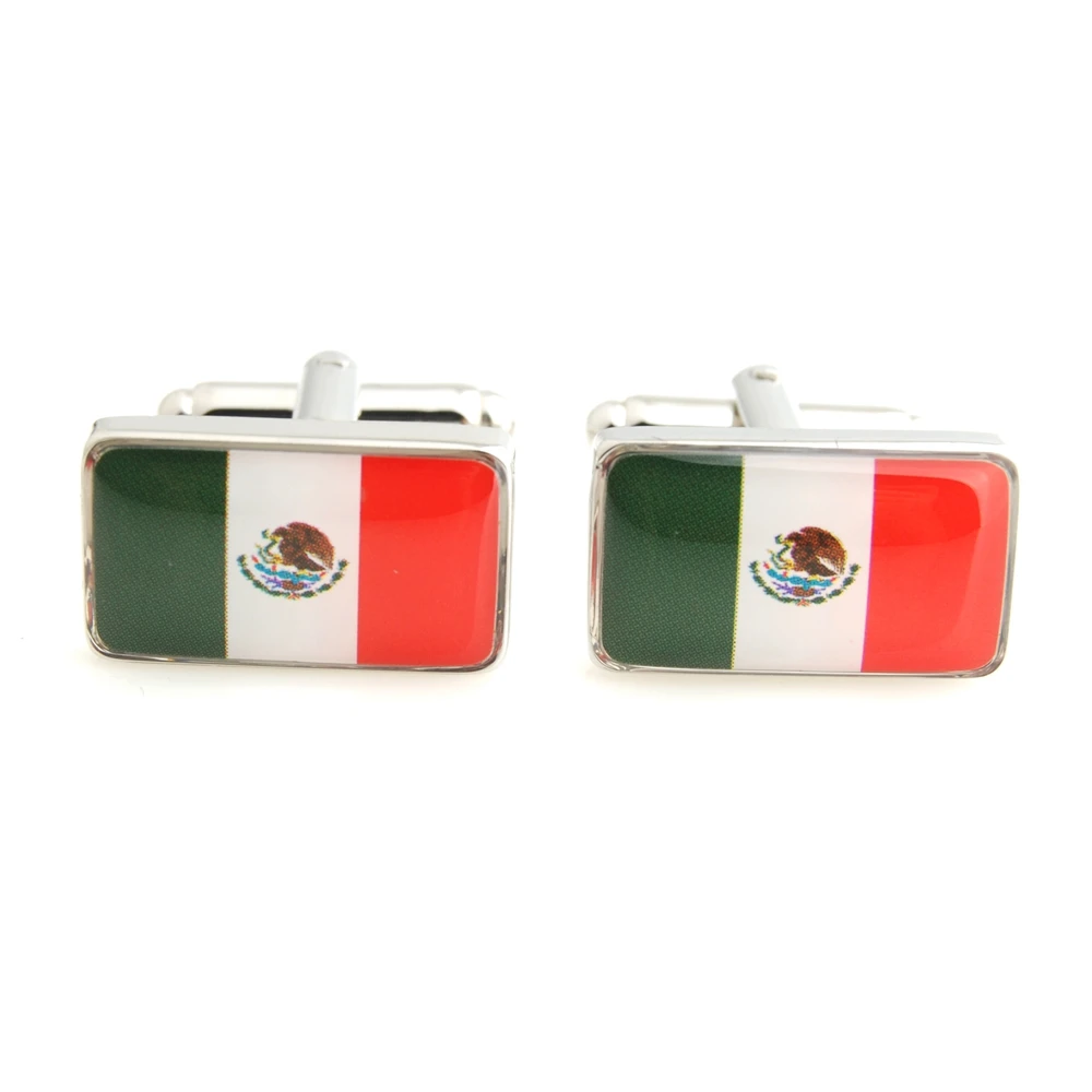 YH-1840 Бразилия Мексика Китай Индия запонки с флагом Сингапура