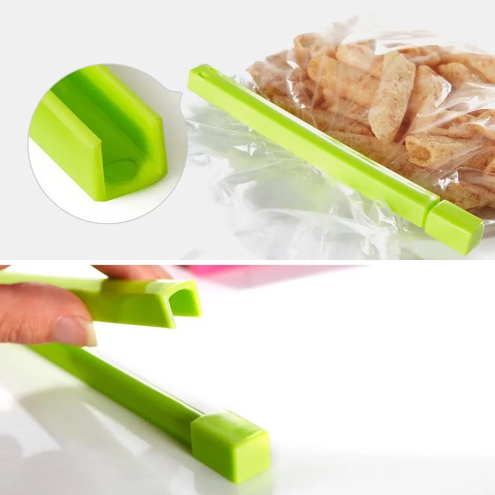 

6Pcs/10Pcs Portable New Kitchen Storage Food Snack Seal Sealing Bag Clips Sealer Clamp Plastic Tool Kitchen Accessories