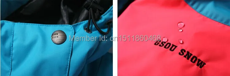 2014 winter womens ski jacket mixed color snowboarding suit ladies waterproof breathable outdoor snow parka with skiwear anorak | Спорт и
