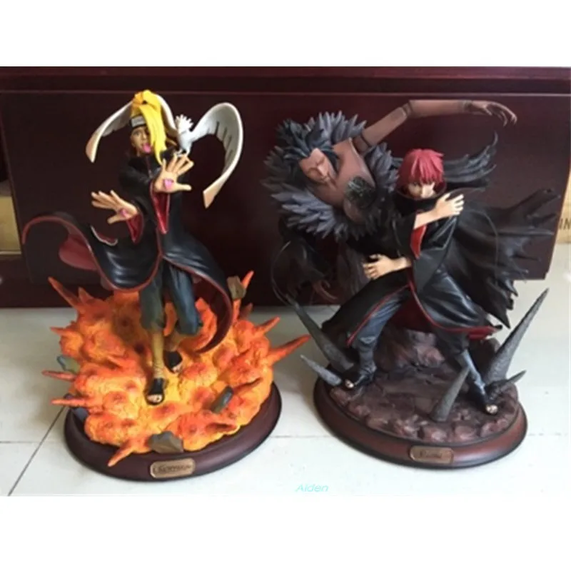 1" Статуя Наруто бюст Акацуки полная длина портрет Deidara GK Учиха Итачи фигурка Коллекционная модель игрушки коробка 26 см Z1253