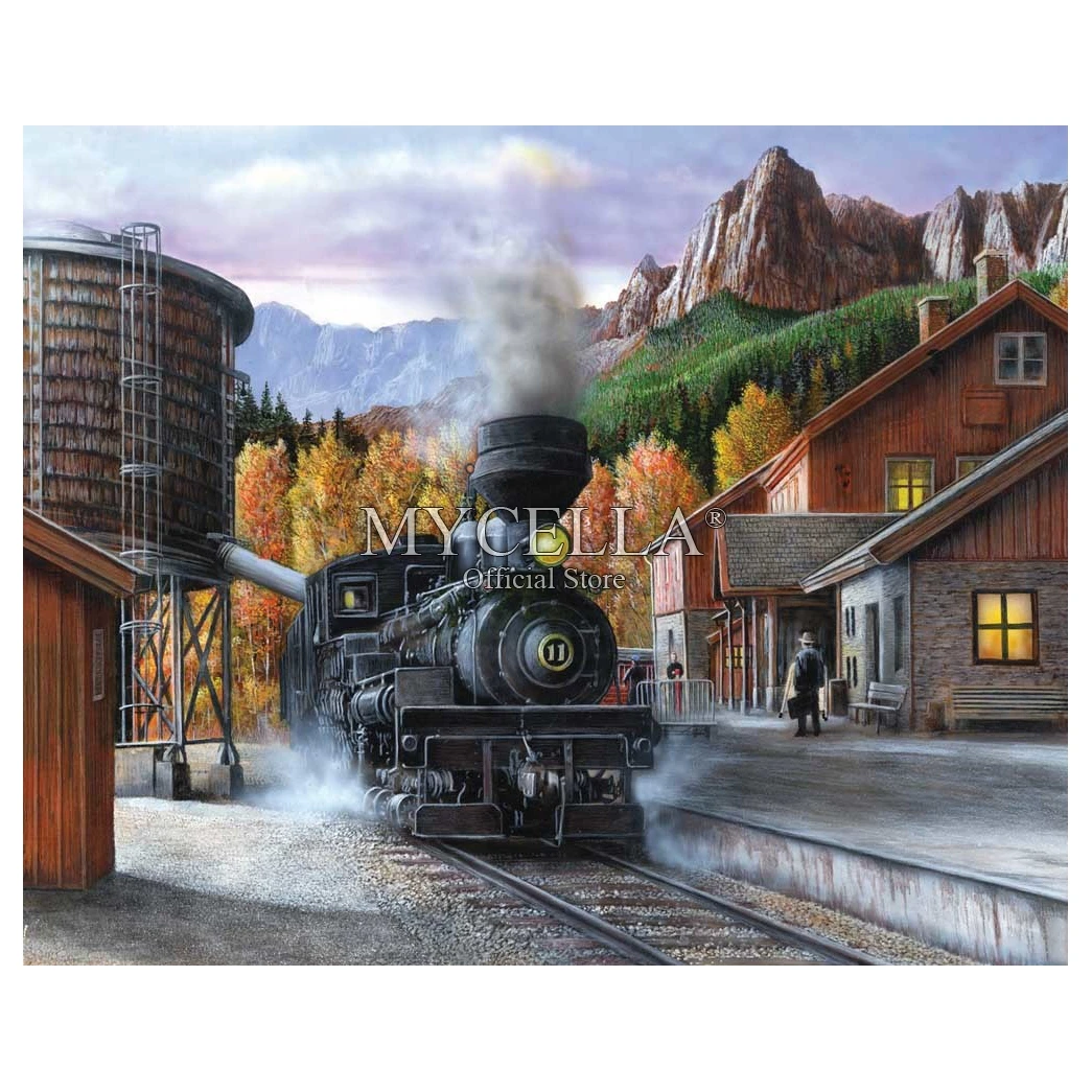 5D алмазная живопись с пейзажем сделай сам вышивка крестиком мозаика из страз для