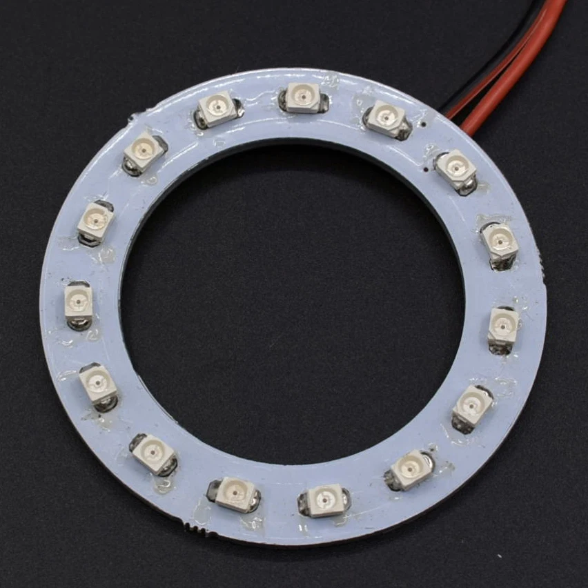 1 шт. x белый/синий/желтый/зеленый/красный 50 мм 3528 15 SMD ангельские глазки гало