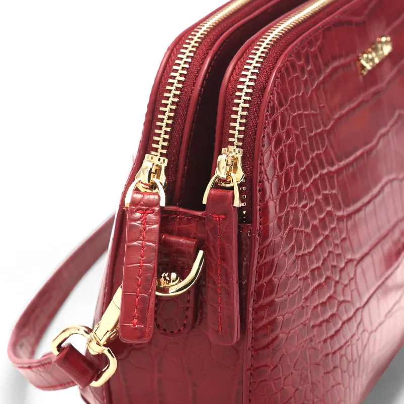 JONBAG маленькая красная сумка невесты Новая осень/зима 2019 Мода Все в одном одно