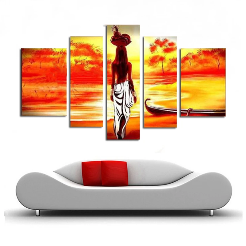 Современная абстрактная картина маслом Настенная Декорация холст красивая