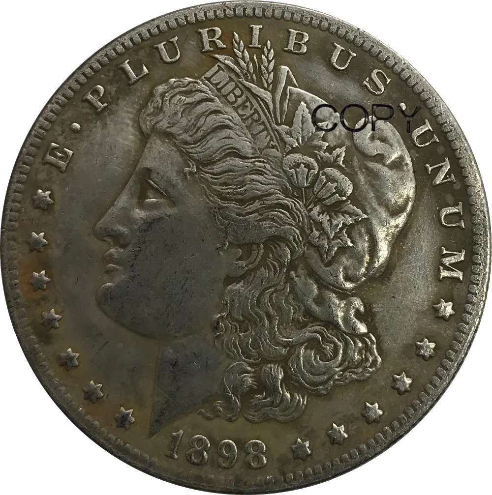 

Соединенные Штаты Америки 1898 s 1 один доллар Морган доллар Мельхиор посеребренные копии монет