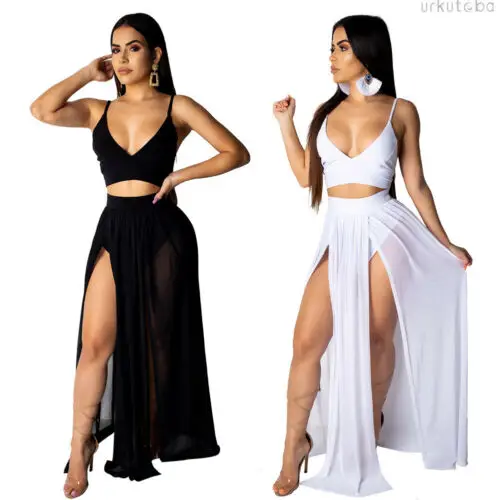 Женский шифоновый комплект с V образным вырезом без рукавов| |