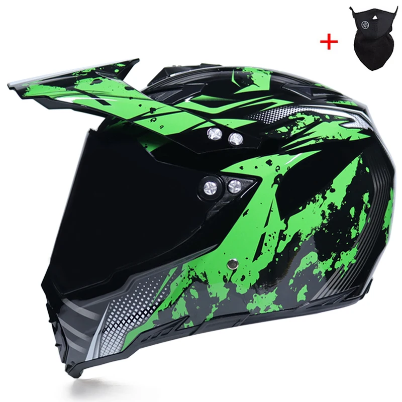 Профессиональные Шлемы для мотокросса внедорожный мотоциклетный шлем в горошек