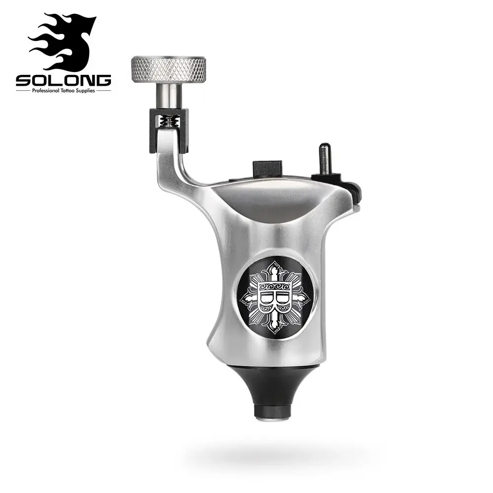 Solong Tattoo Высокое качество Регулируемая роторная татуировка машина 2 Вт мотор низкий уровень шума лайнер и шейдер Татуировка поставка сплав машина M624