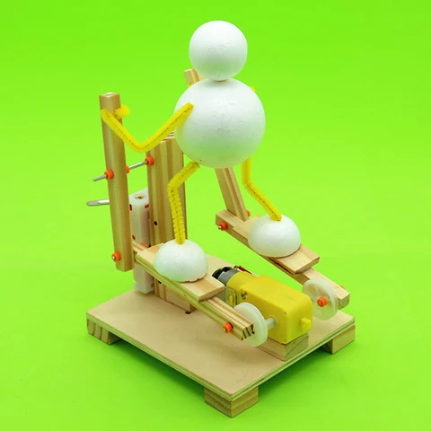 Сборная игрушка «сделай сам» из дерева, эллиптическая машина, набор для обучения науке, креативное изобретение, детские подарки