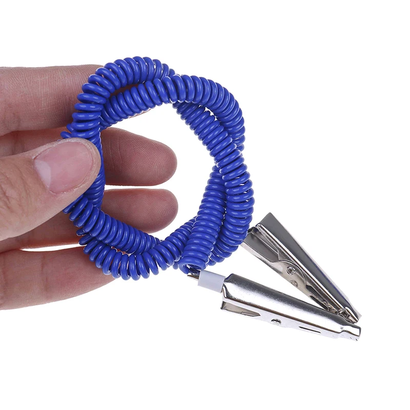 

1pc Stretchy Dental Patient Bib Clips Chains Coil Napkin Holder Crocodile Clip