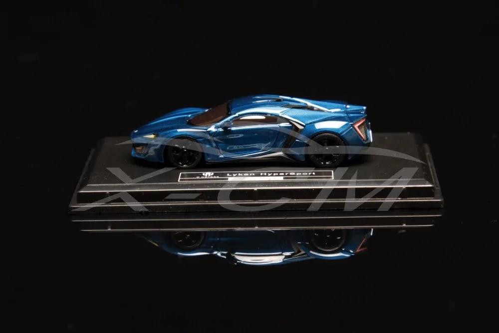 Полимерная модель автомобиля Avan Style WMOTORS Lykan HyperSport 1: 87 (синий) + маленький