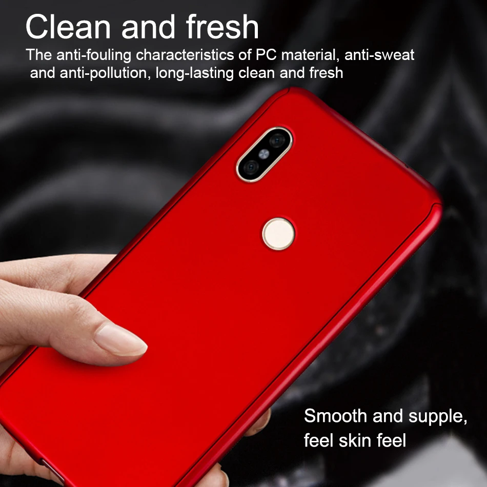 Жесткие чехлы с защитой 360 градусов для Xiaomi Redmi Note 5 5A 4 4X противоударный чехол