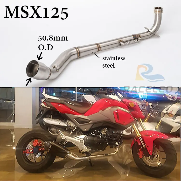 

Глушитель выхлопной трубы мотоцикла MSX125, глушитель выхлопной трубы M3 msx125 2012-2017 msx125, Соединительная труба msx125, соединитель средней трубы