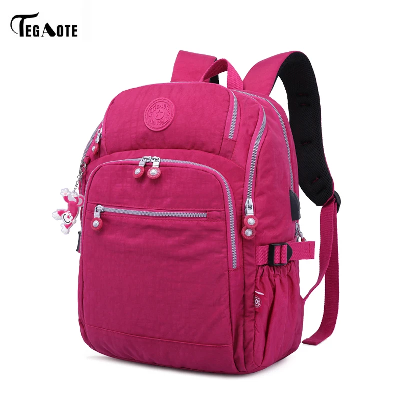 TEGAOTE, дизайн, женский рюкзак, Повседневный,, Bolsa, школьный рюкзак для девочек-подростков, Mochila Escolar, брелок "Обезьяна"