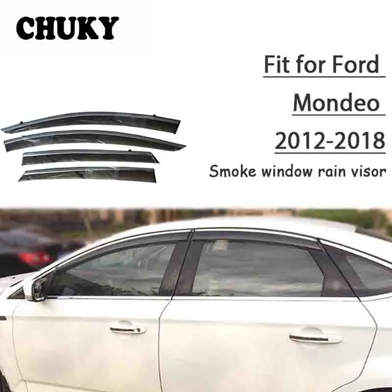 Chuky 4 шт. ABS автомобильный Стайлинг оконные козырьки навесы защита от дождя для Ford