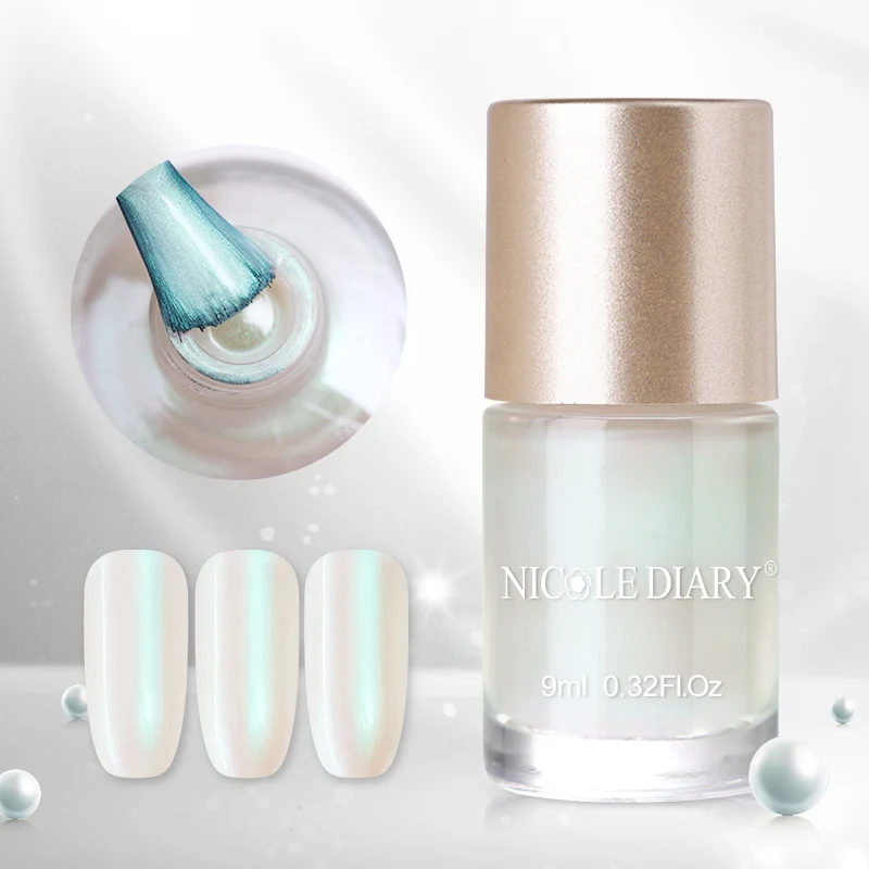 NICOLE DIARY 9ml Water Based Nail Polish Pearl Art varnish Varnish 10 Colors | Красота и здоровье