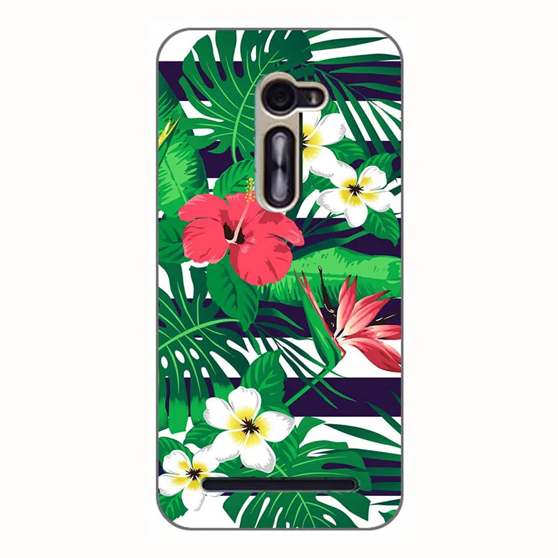 Soft Silicone Case For Asus Zenfone 2 ZE500CL Cases Butterfly flowers Cartoon Painted Patterned Cover Z00D Phone case | Мобильные