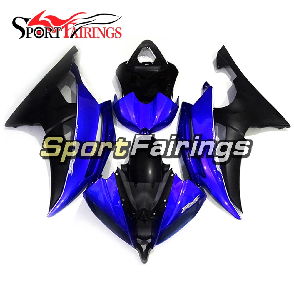 

Blue Matte Black Hull for Yamaha YZF-600 R6 2008 2016 08 09 10 11 12 13 14 15 16 ABS Plastic Injection Body Frame Cover Cowlling