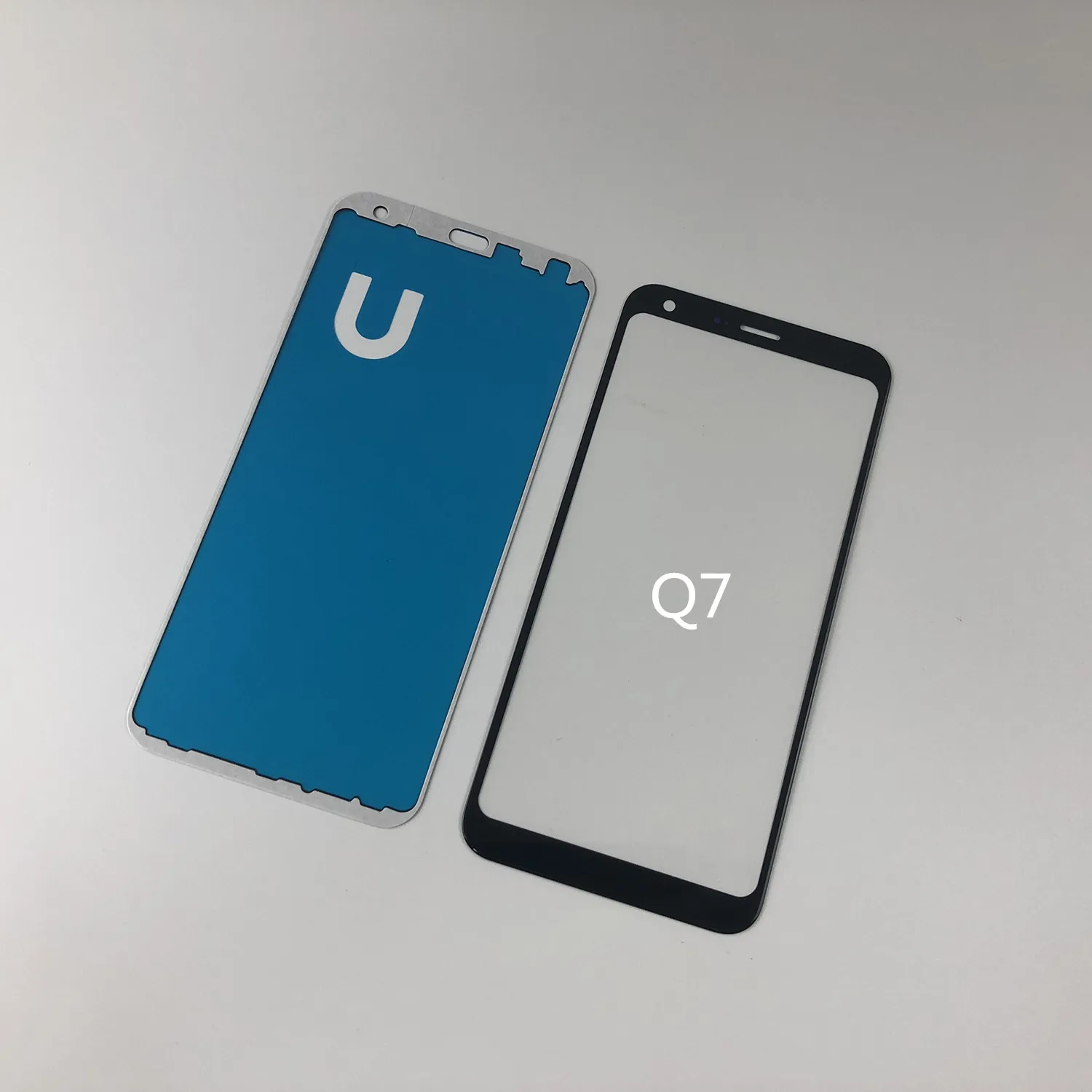 Для ЖК дисплея LG Q7 Переднее стекло сенсорный экран сенсор + клей|Сенсорные панели