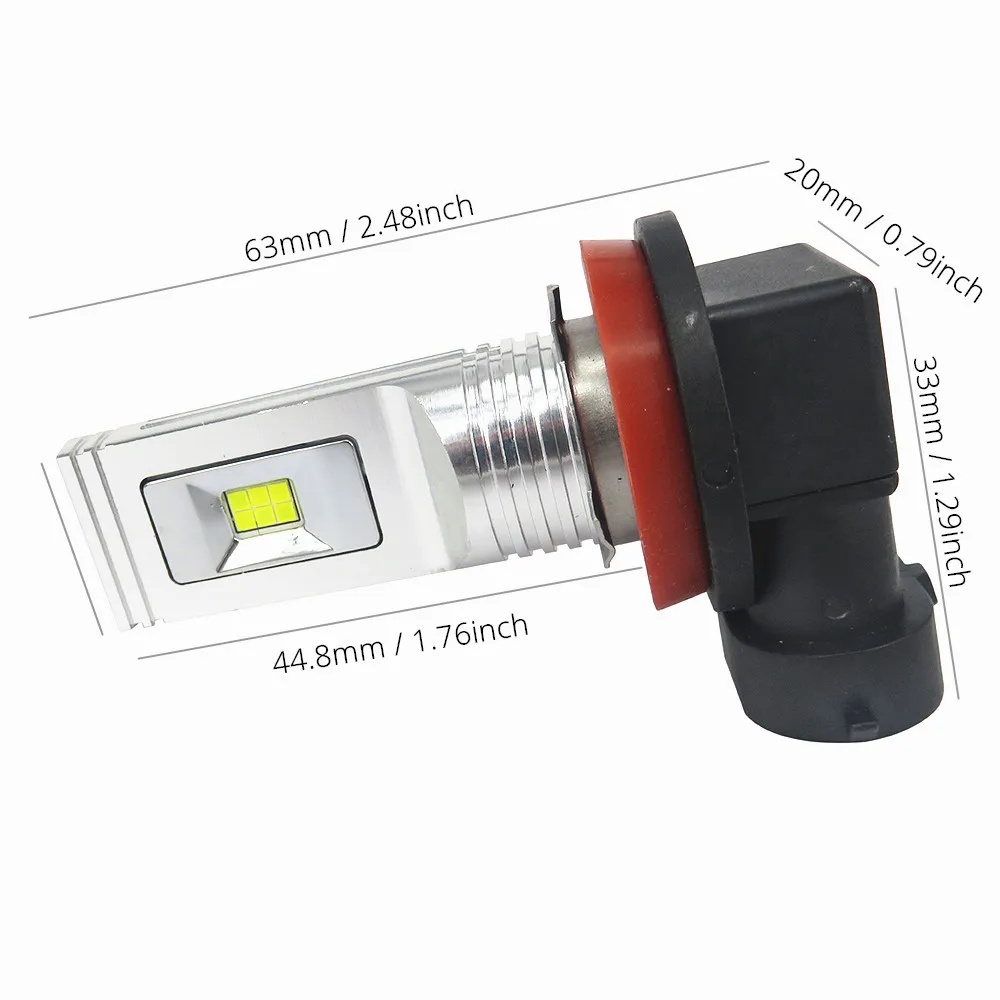 WLJH 2x Белый 1500LM 80 Вт Автомобильный свет светодиодный T10 W5W 5 Вт T15 921 H7 H8 H11 H1 H3 световые дневные ходовые светодиодные лампы DRL Противотуманные лампы AC9-30 в
