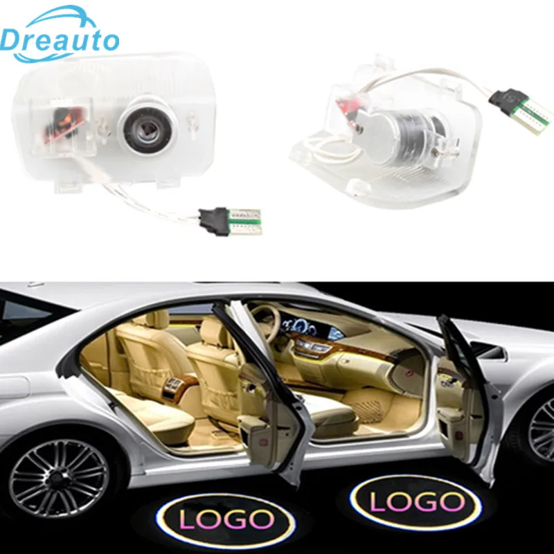 Dreauto 2X Светодиодная лампа освещения подножки двери автомобиля Добро пожаловать