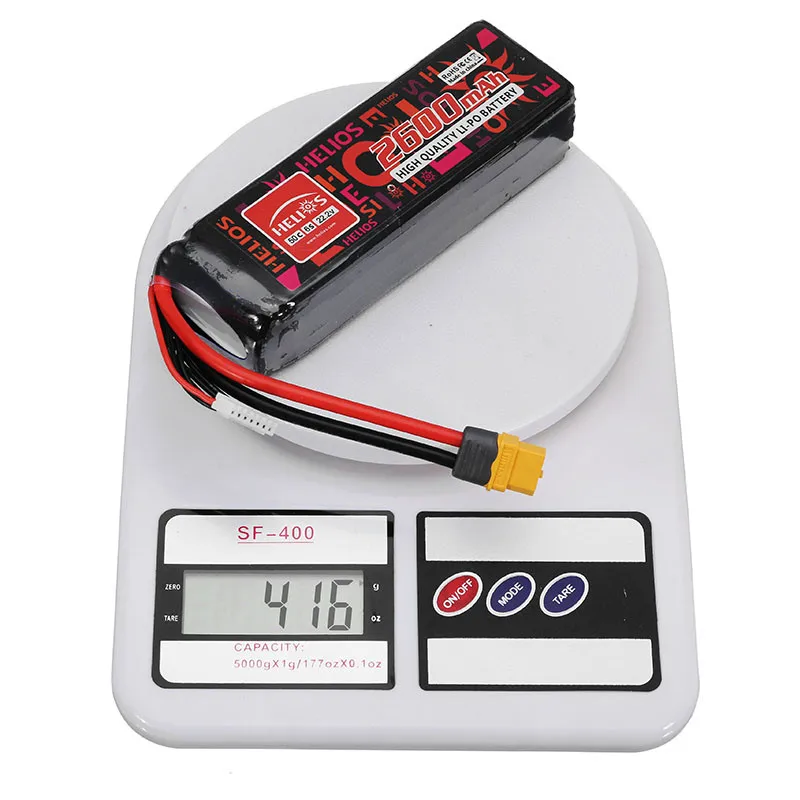 Helios 22 2 V 2600 mAh 6 S 50C XT60 штекер Перезаряжаемые Lipo Батарея для радиоуправляемого