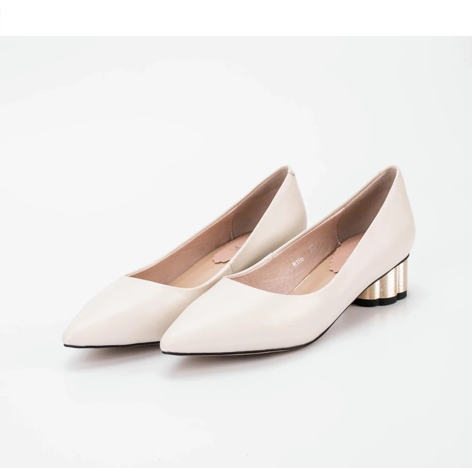 Plus Size 34-43 Genuine Leather Women Shoes Pointed Toe Fashion Strange Style In with Casual Shoes European Designer comfortable