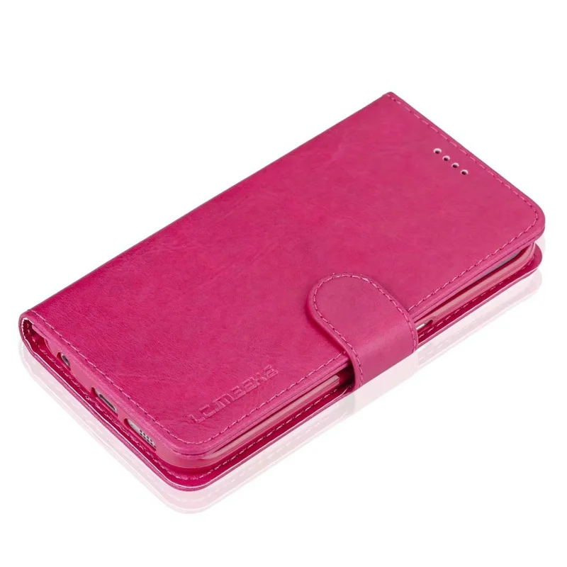 Rose red Роскошный кожаный чехол-книжка для samsung Galaxy A 10 20 e 30 40 50 60 70 80 90 M 10 20 30 Funda, чехол-бумажник для телефона, аксессуары, чехол - Цвет: Rose red