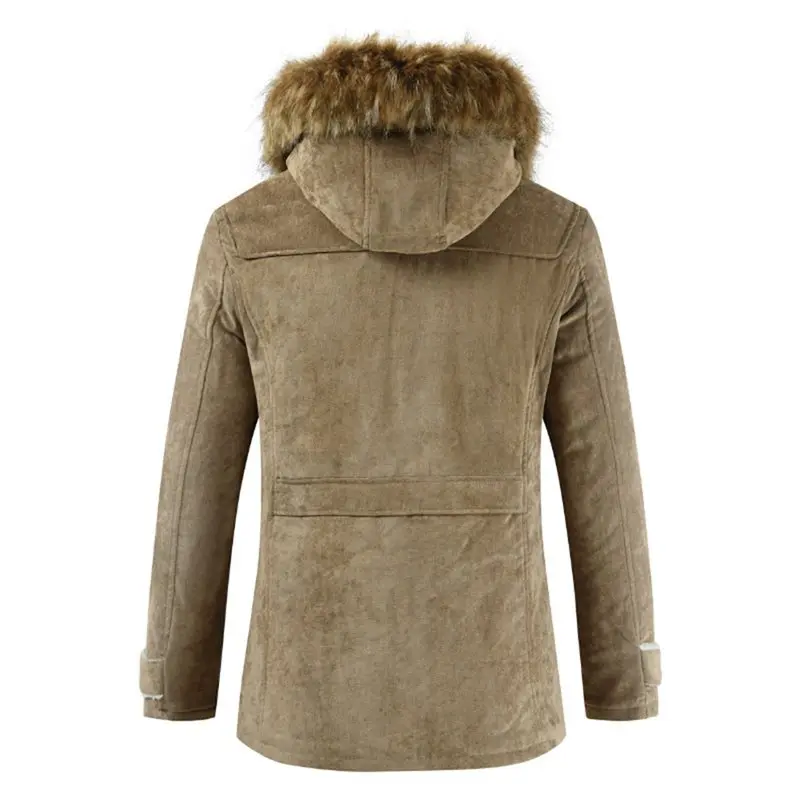 2019 зимний Тренч мужское модное длинное пальто шерстяное толстая Мужская