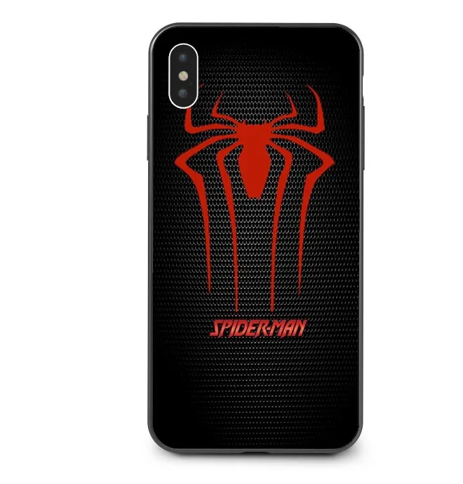 Чехол для iPhone X XS MAX XR 5 5S SE 6 6splus 7 8 Plus с изображением Человека паука Железного