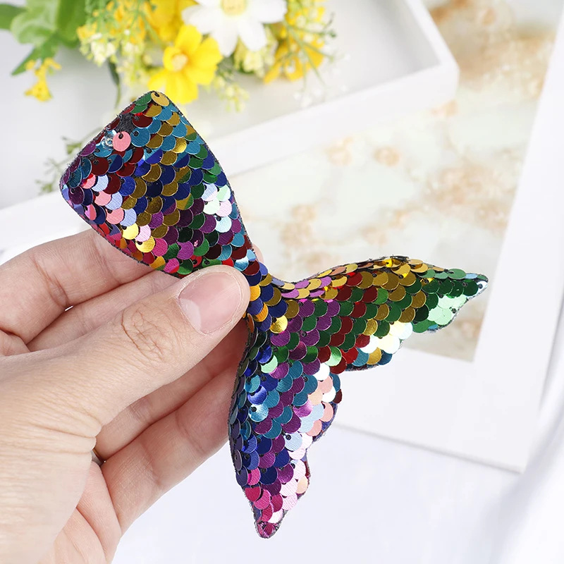 

1PCS Beatifully Mermaid Design Fashion Scales Sequins Hair Bow Women Hairpins Girl Hair Clips Kids Headwear Accessories