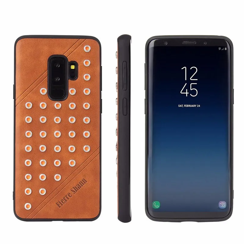 Чехол для Samsung Galaxy s9 plus Note 9 роскошный кожаный силиконовый чехол телефона с полным